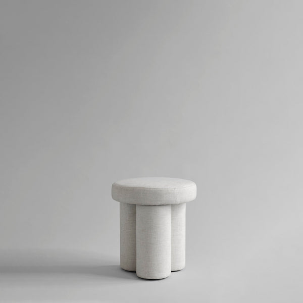 Big Foot Stool - Chalk White (Linen)